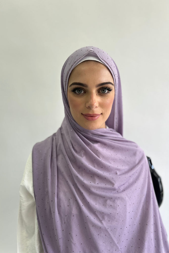 Sharif Spotted Diamante Cashmere Feel Hijab