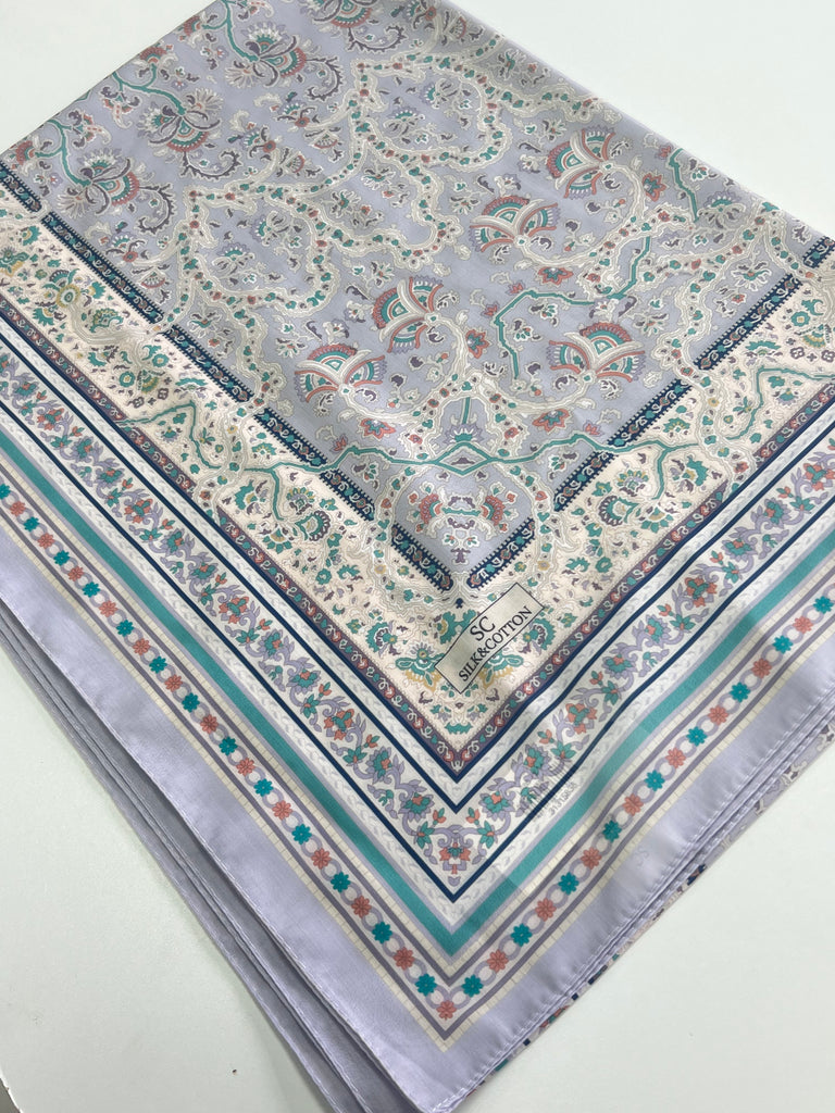 Premium Karaca Floral Vines And Rosettes Long Hijab