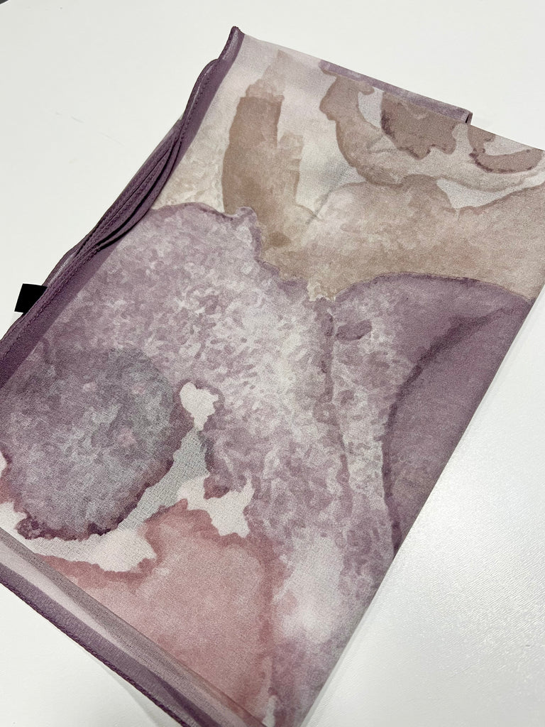 Premium Karaca Tie Dye Flower 120cm Crepe Square Hijab