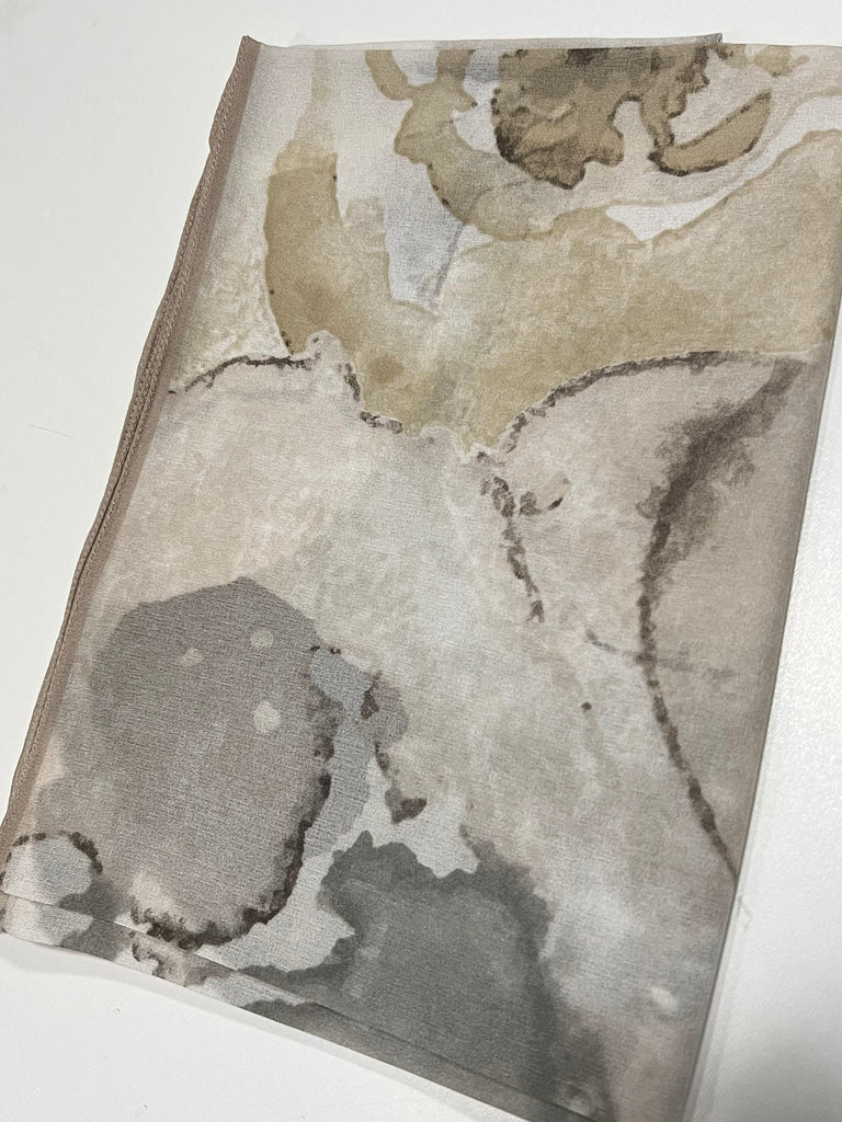 Premium Karaca Tie Dye Flower 120cm Crepe Square Hijab