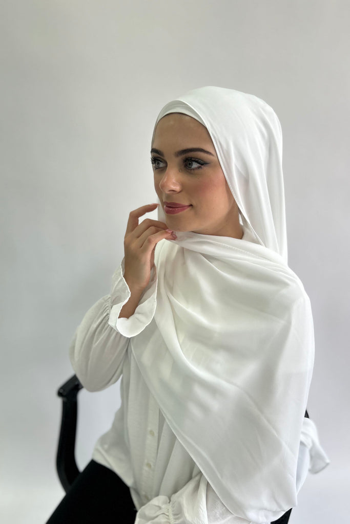 Plain Chiffon/Silk Blend Hijab