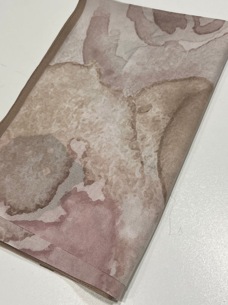 Premium Karaca Tie Dye Flower 120cm Crepe Square Hijab