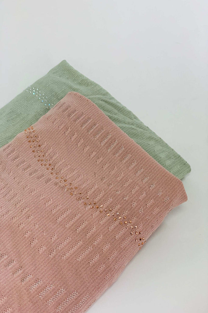 All-in-one Stripe Diamante Work Jersey Kashkha hijab