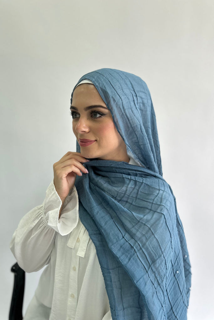 Pearl Embellished Viscose Hijab