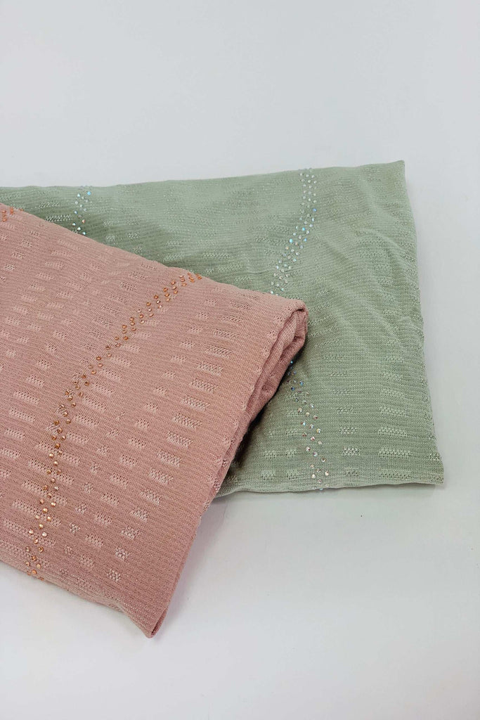 All-in-one Stripe Diamante Work Jersey Kashkha hijab