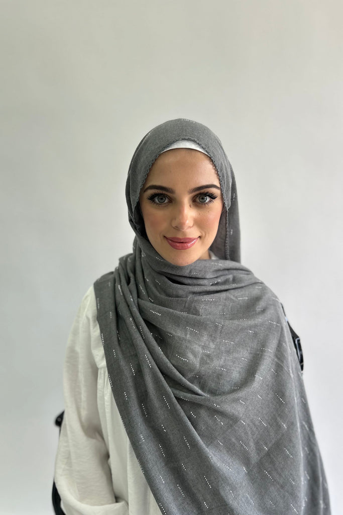 Diamante Cashmere Long Hijab