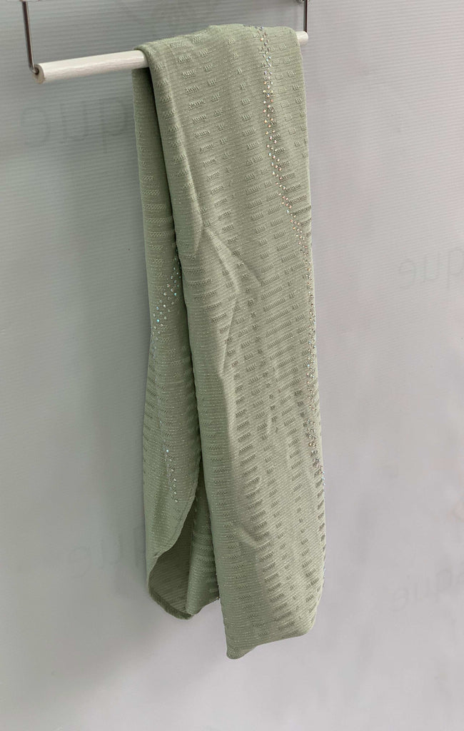 All-in-one Stripe Diamante Work Jersey Kashkha hijab