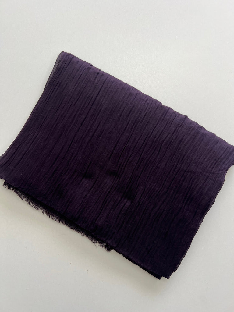 Crinkle Plain Soft Cotton Long Hijab