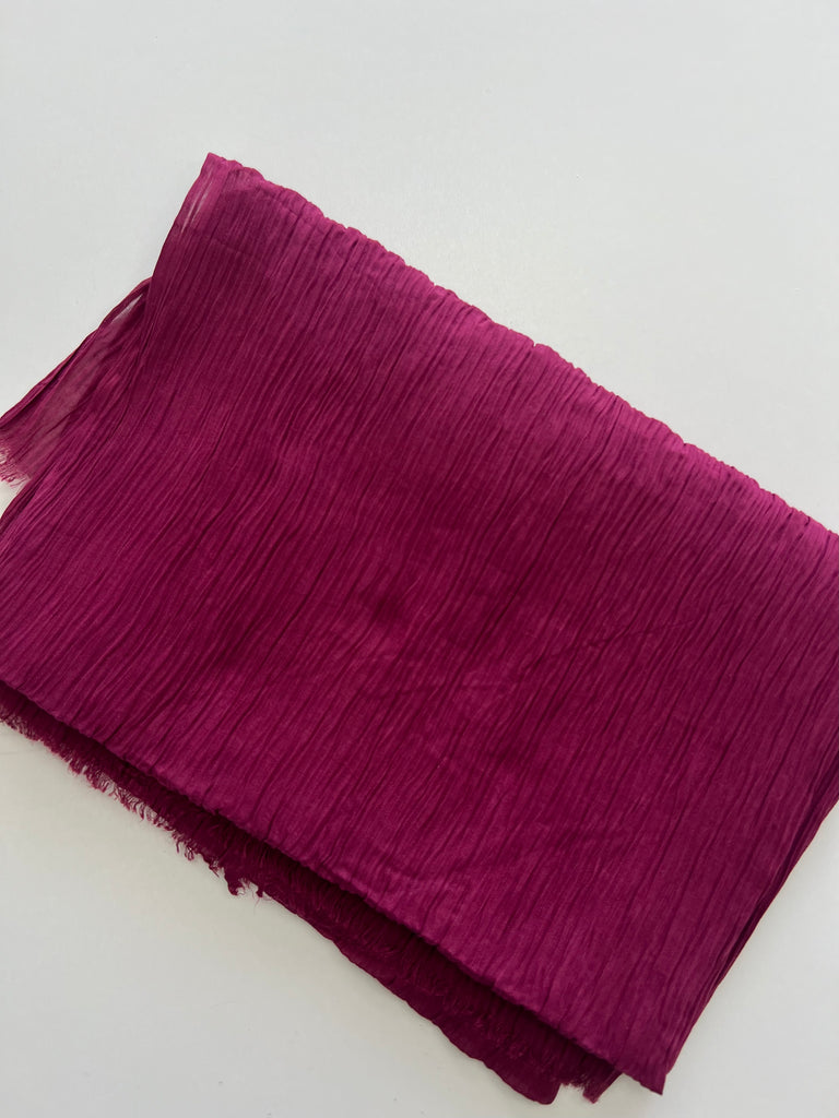 Crinkle Plain Soft Cotton Long Hijab