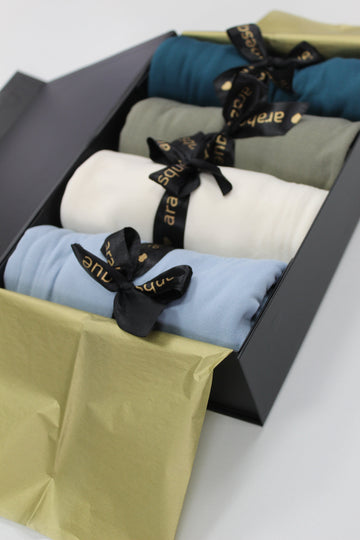Jersey Modal Smooth Blend Hijab gift set (7c) - Winter