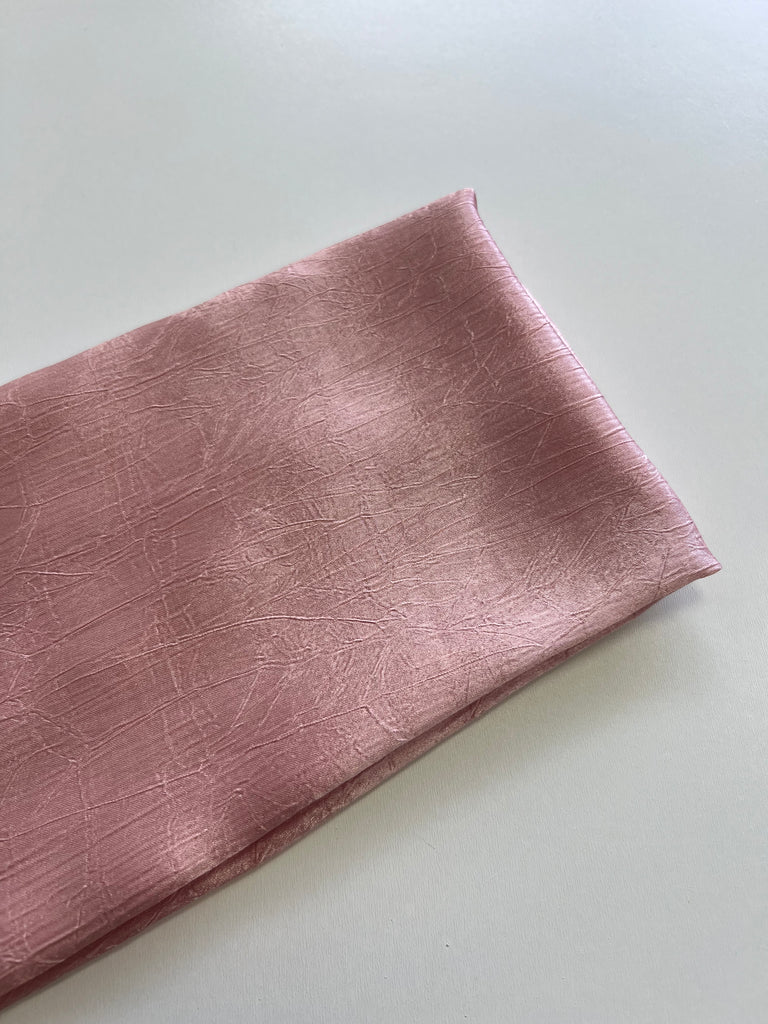 Soft Silk-Chiffon Creased Long Hijab