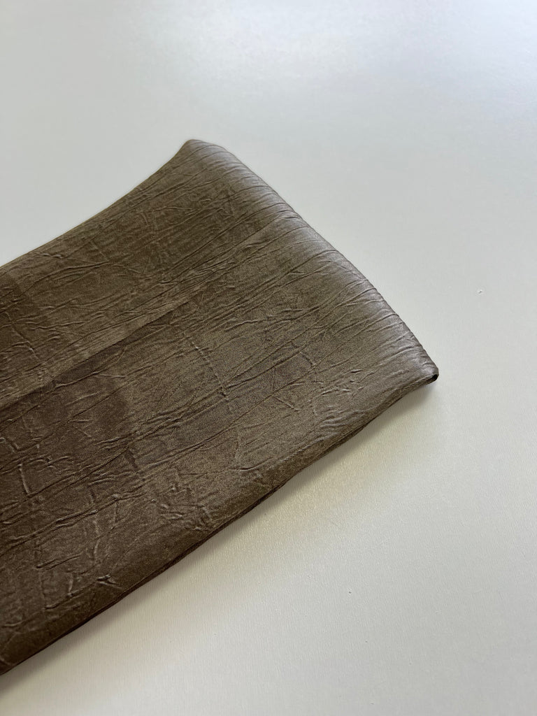 Soft Silk-Chiffon Creased Long Hijab