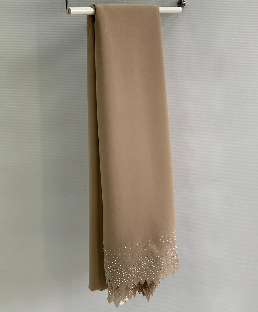 Diamante Laser Cut Chiffon Hijab