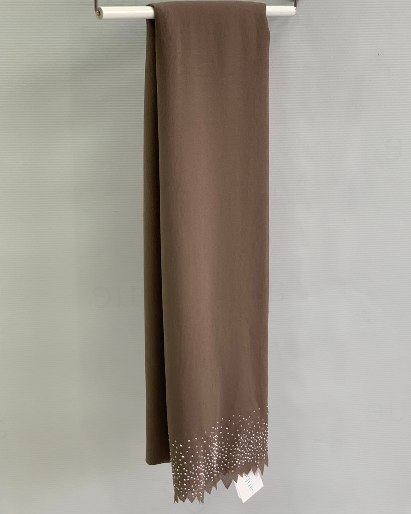 Diamante Laser Cut Chiffon Hijab