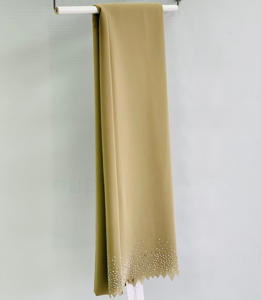 Diamante Laser Cut Chiffon Hijab