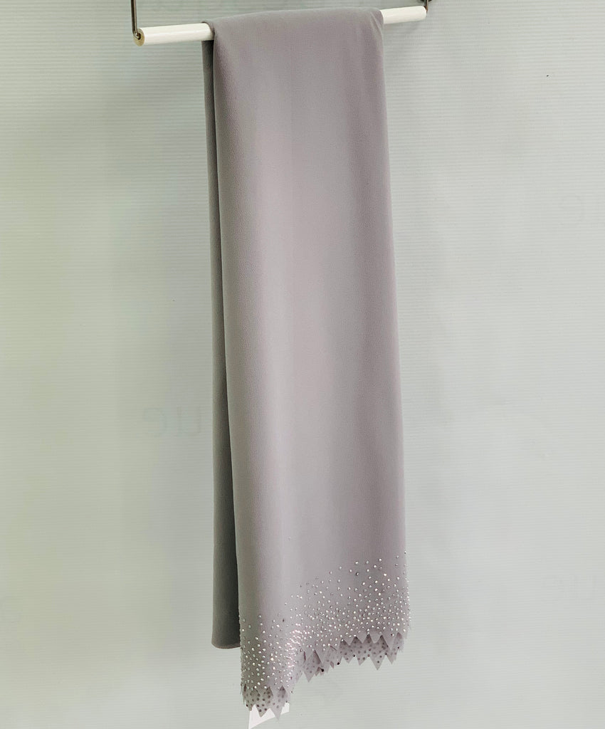 Diamante Laser Cut Chiffon Hijab