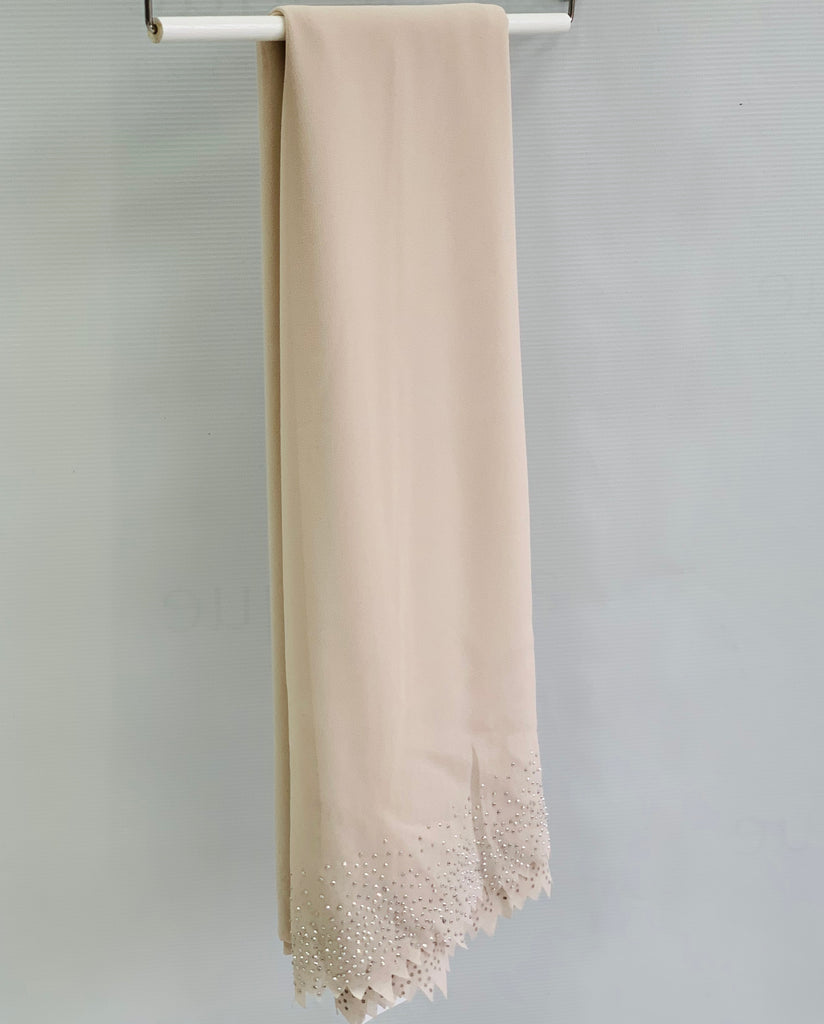 Diamante Laser Cut Chiffon Hijab