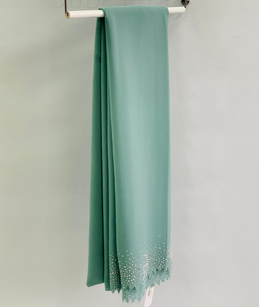 Diamante Laser Cut Chiffon Hijab