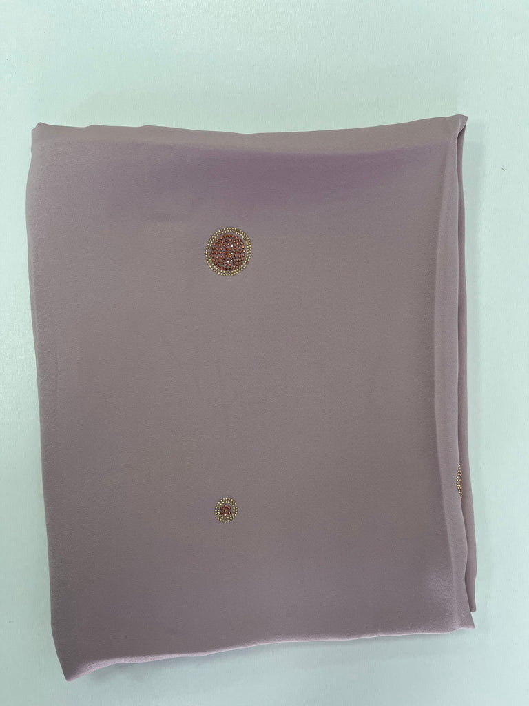Kashkha 110cm Square Diamante Circle Accents Satin Feel Hijab