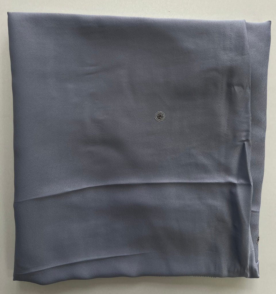 Kashkha 110cm Square Diamante Circle Accents Satin Feel Hijab