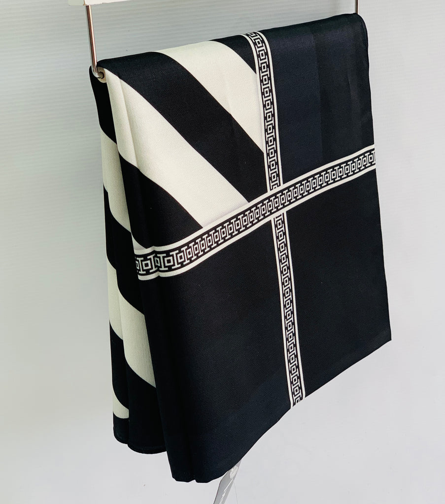 Premium 100cm Square Burden Silky Pattern Hijab