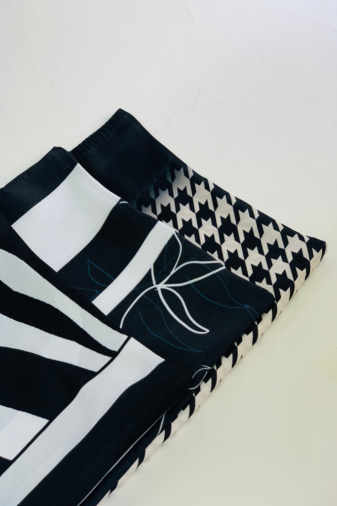 Premium 100cm Square Burden Silky Pattern Hijab