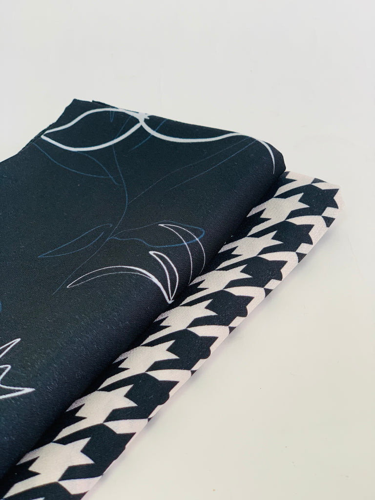 Premium 100cm Square Burden Silky Pattern Hijab