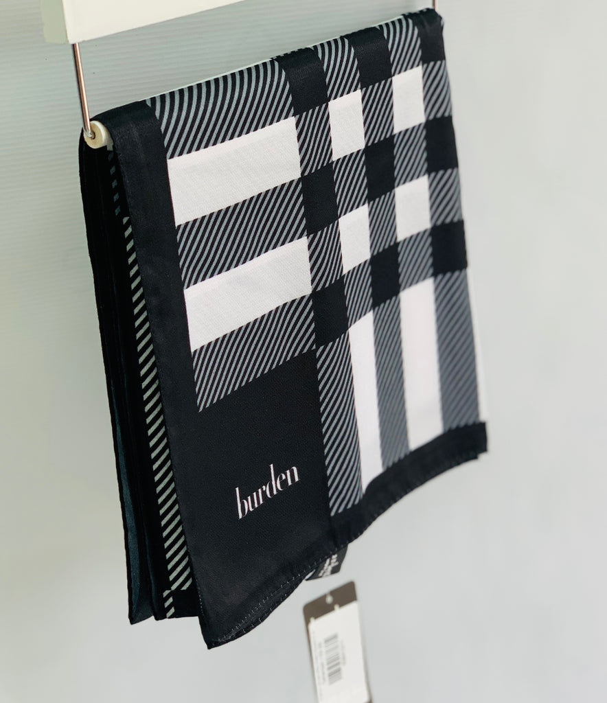 Premium 100cm Square Burden Silky Pattern Hijab