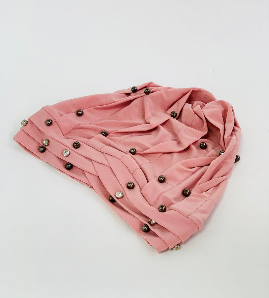 Beaded Pearly Turban