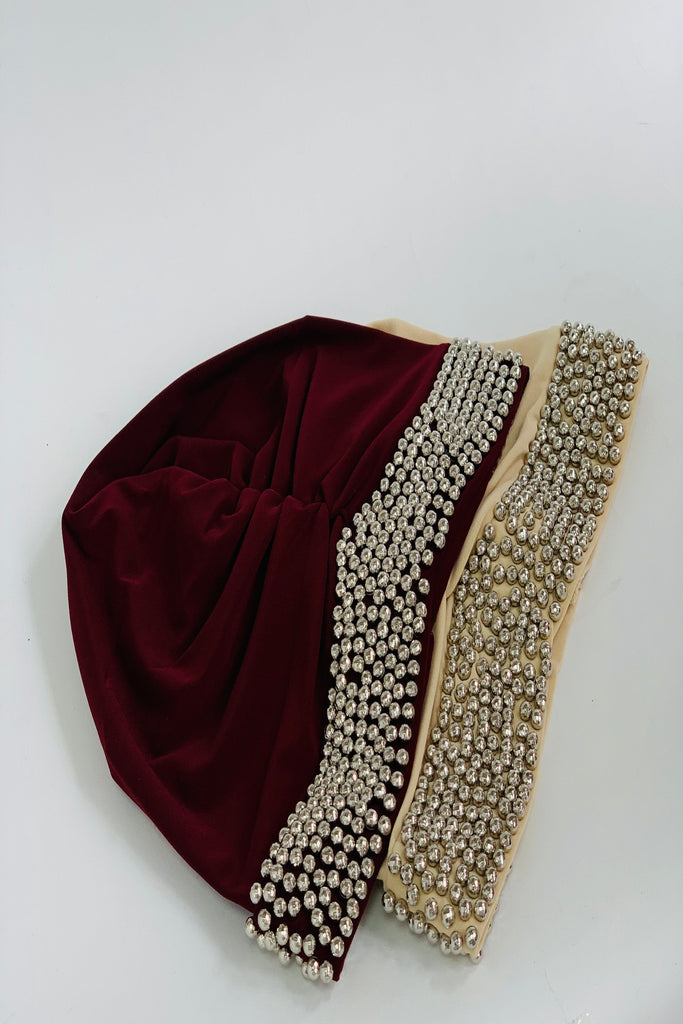 Pearly Embellished Turban