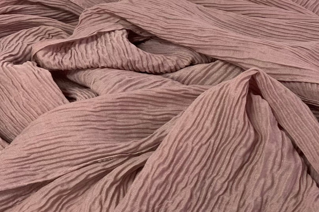 Creased Viscose/Cotton Blend Hijab