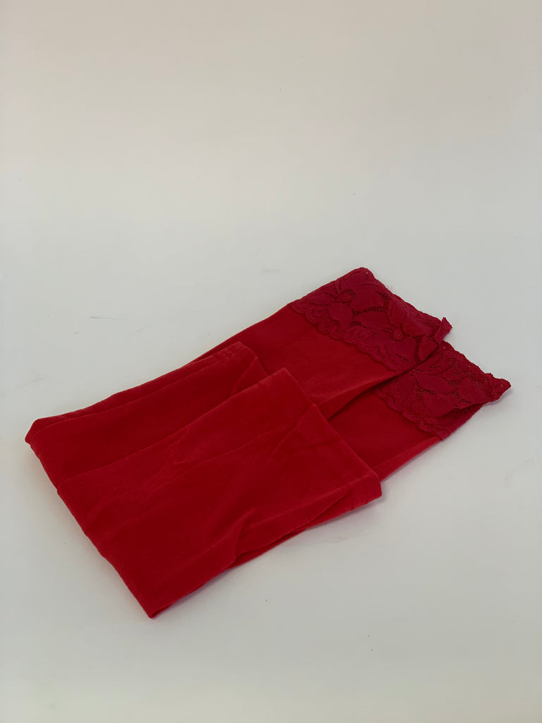 Lace trimmed Sleeves 14"