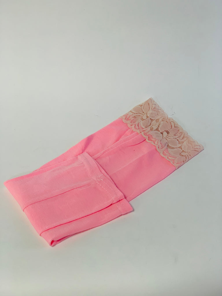 Lace trimmed Sleeves 14"