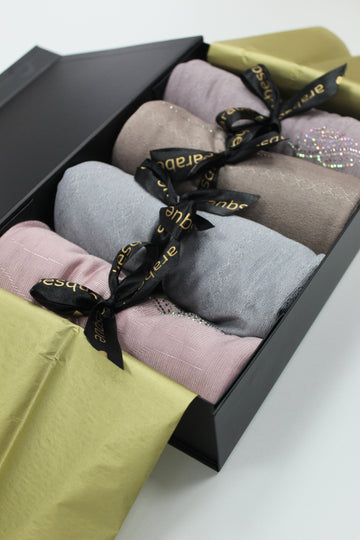 Premium Chally Diamante Jersey Hijab Gift Set (8a) - Essentials