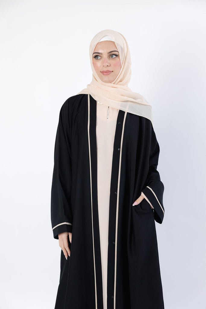Plain Open Abaya