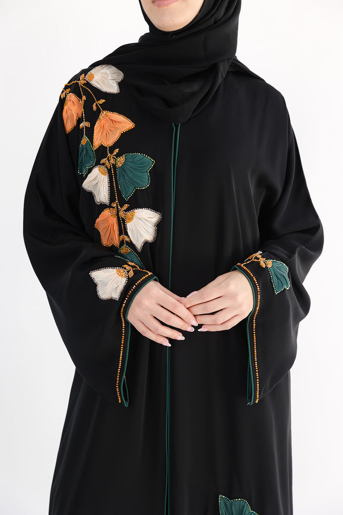 Embroidery Open Abayas