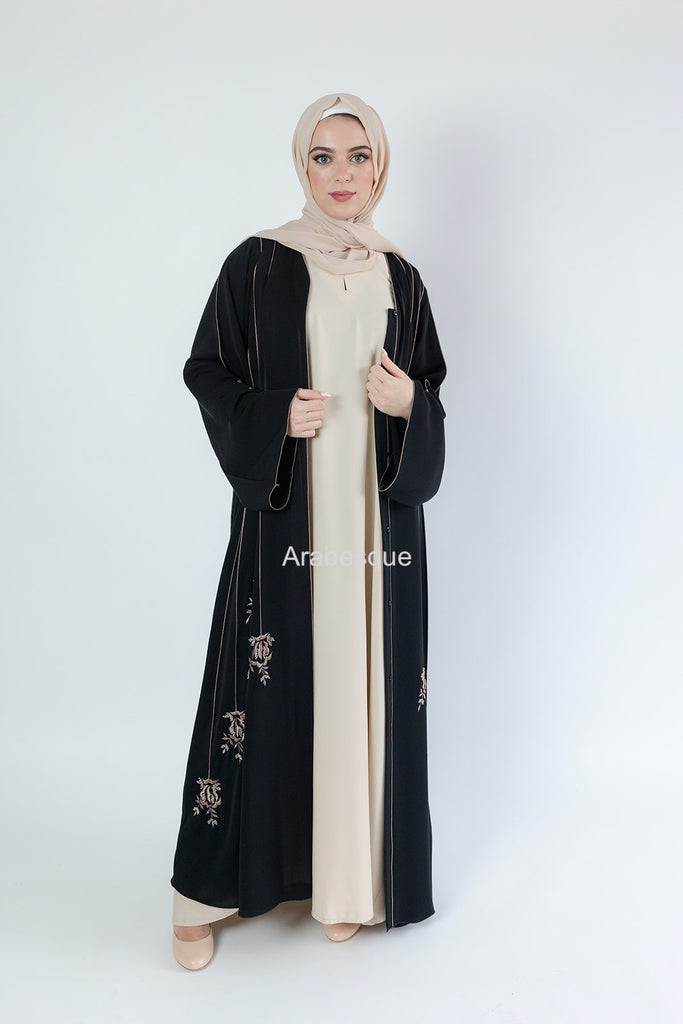 Embroidery Open Abayas