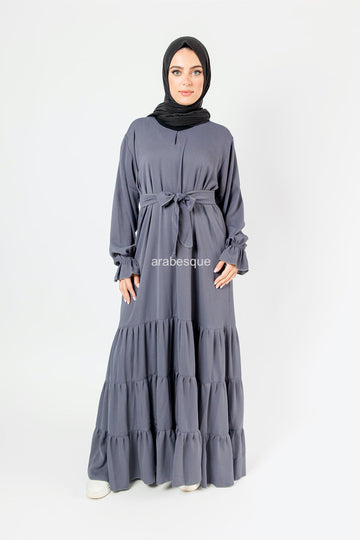 Labeeqa Textured Abaya (6 Colours)