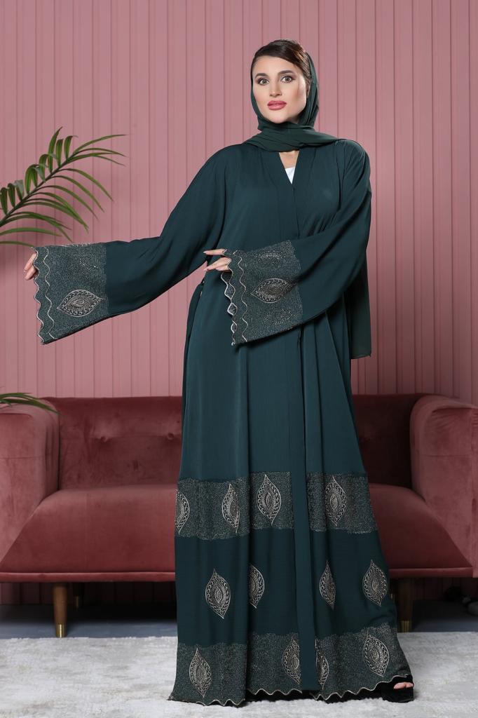 Embroidery Open Abayas