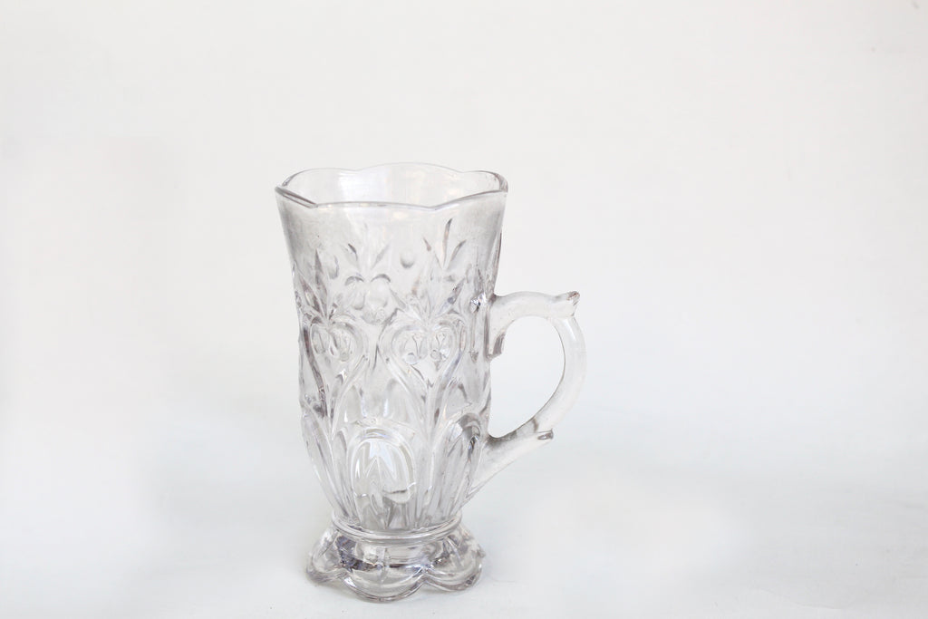 Floral Glass Tea Cups