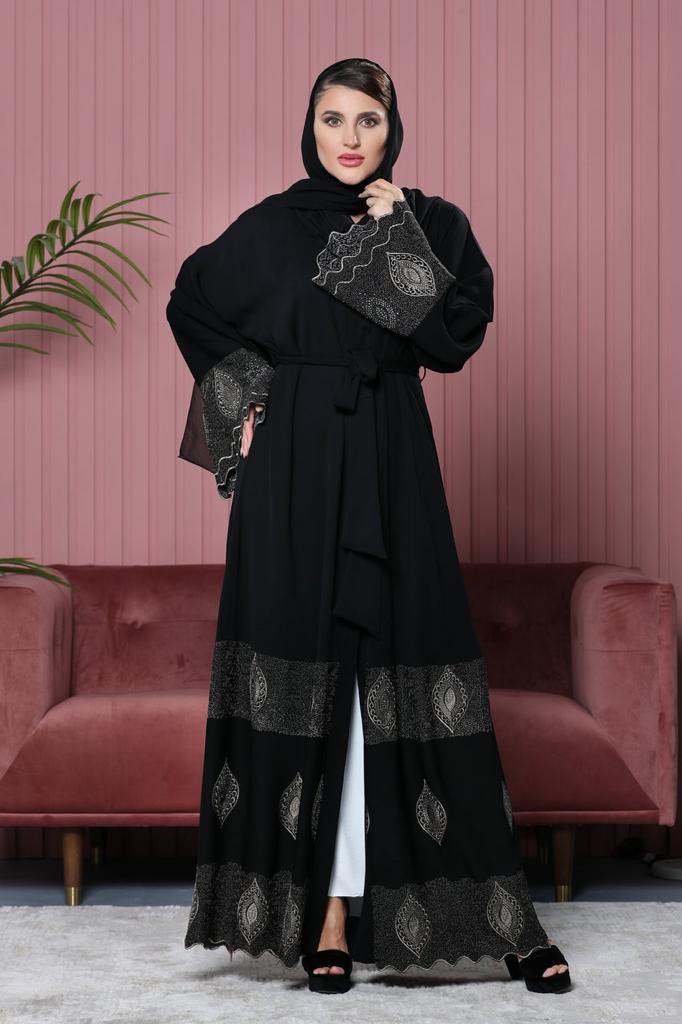 Embroidery Open Abayas