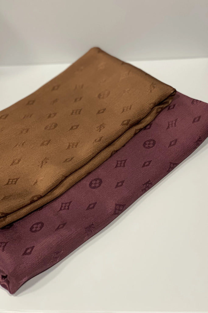 Premium Karaca Silky Damier 110cm Square Hijab