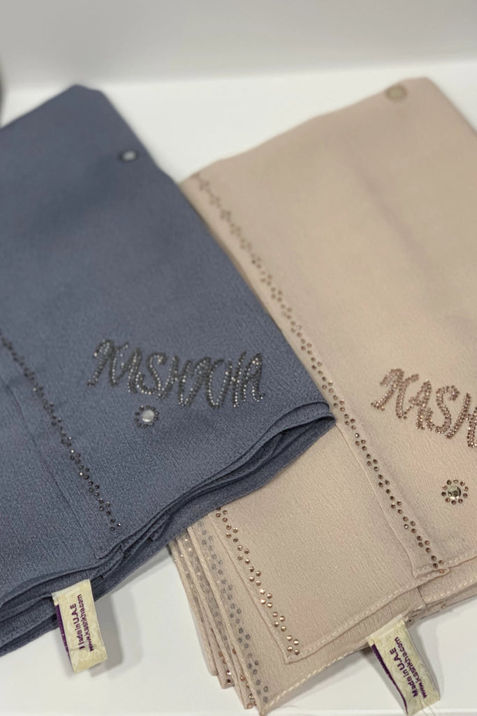 Kashkha Stone work Hijab