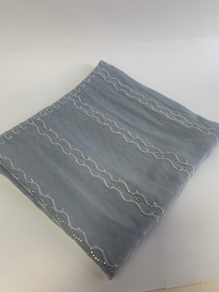 Kashkha Swirl Diamante Chiffon Hijab