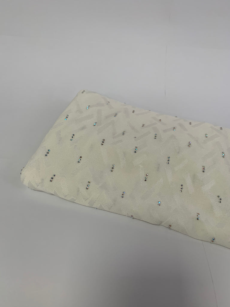 Kashkha All-in-one  Geometric Pattern Diamante Jersey Hijab