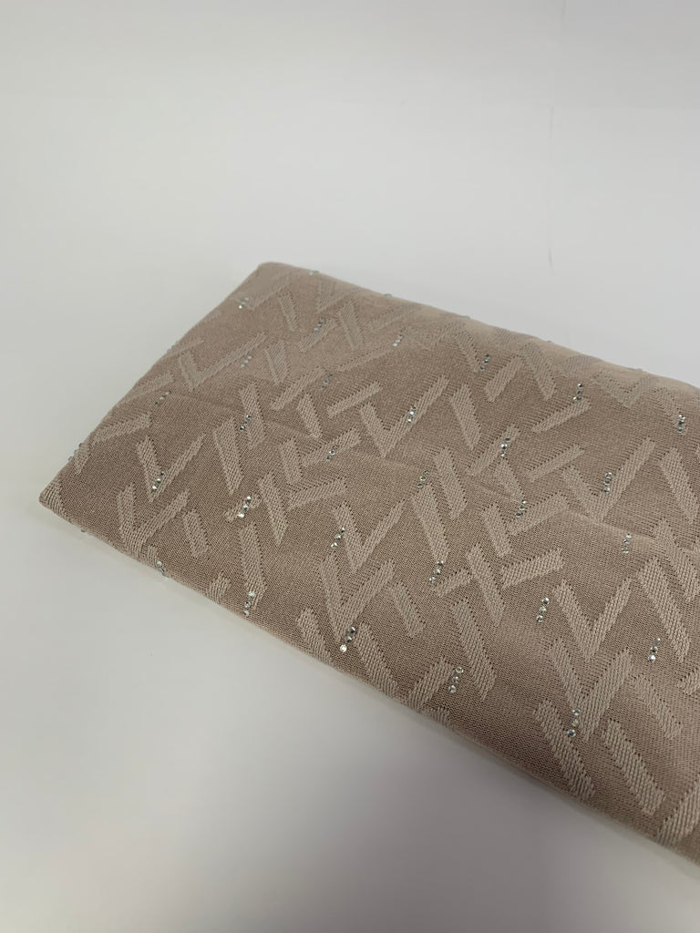 Kashkha All-in-one  Geometric Pattern Diamante Jersey Hijab