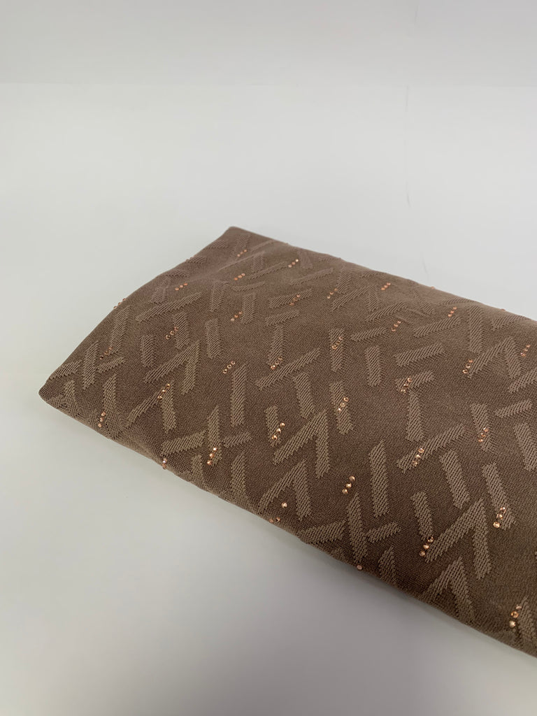 Kashkha All-in-one  Geometric Pattern Diamante Jersey Hijab