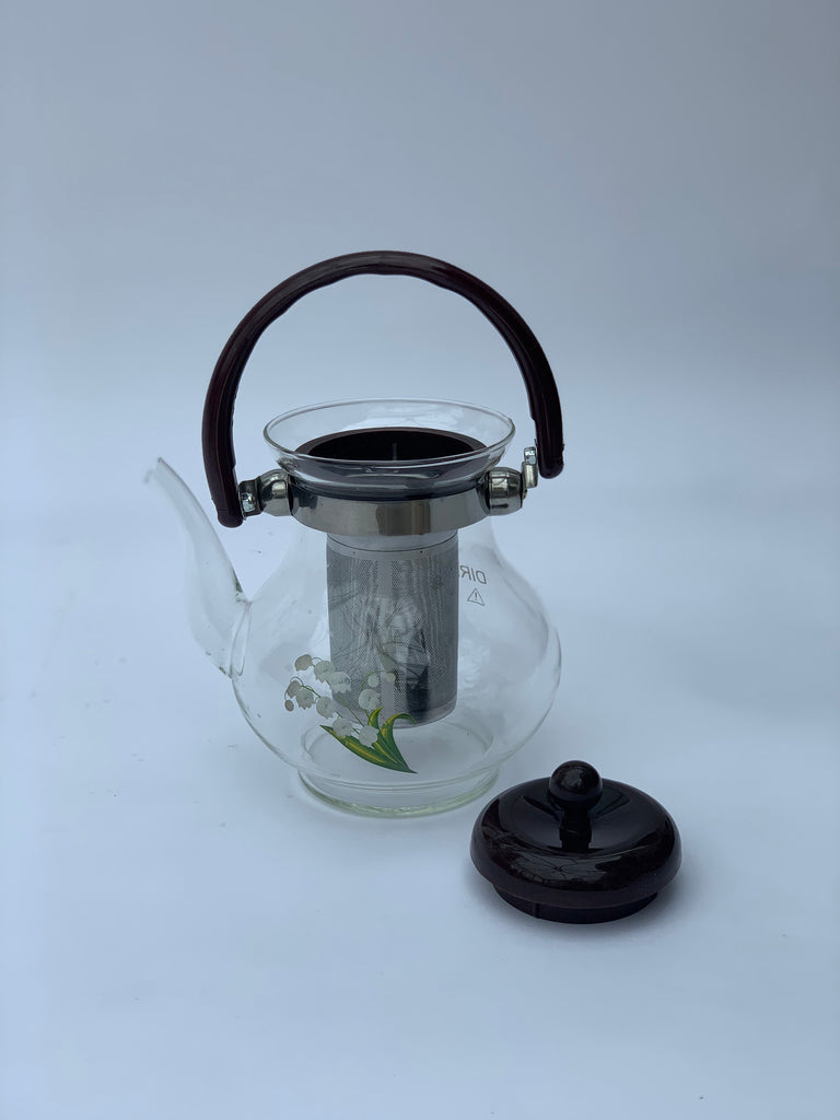 Heat Resistance Glass Teapot with Filter