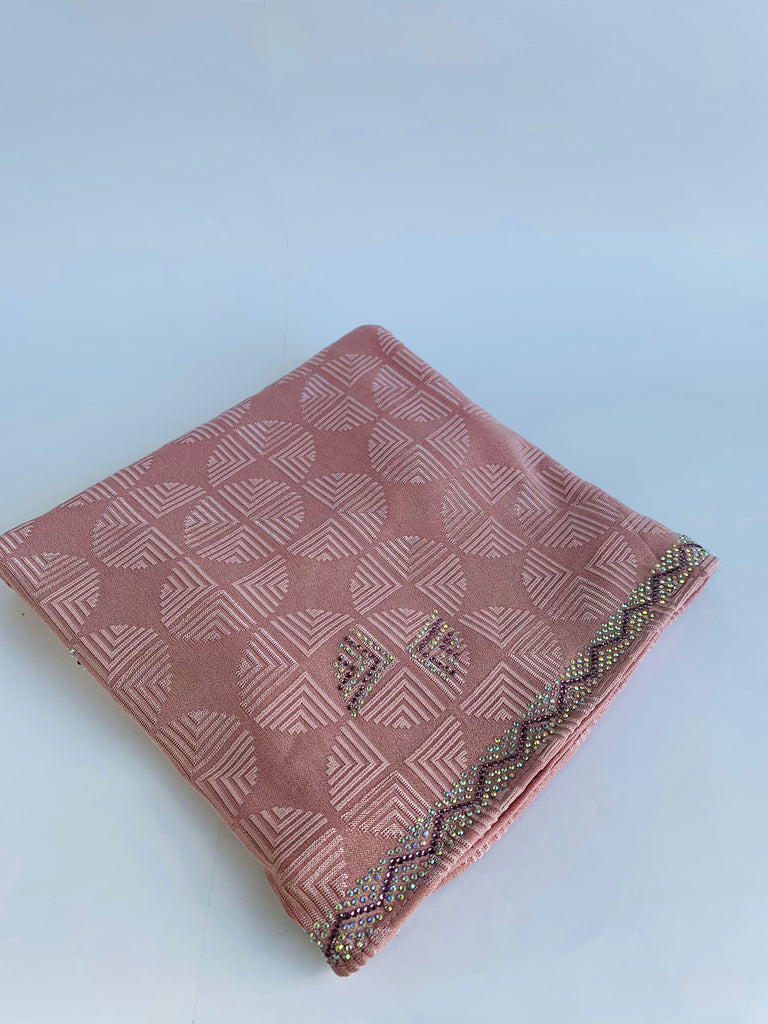 Chally Diamante Jersey Hijab Pattern 6