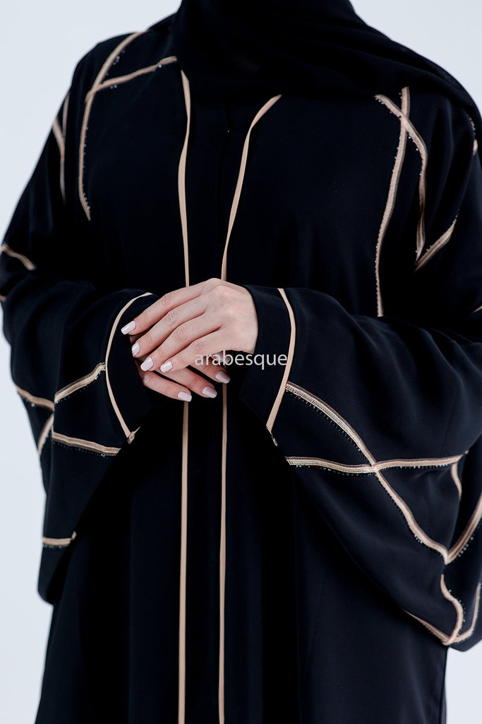 Embroidery Open Abayas